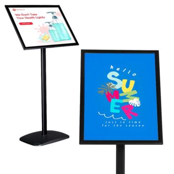 Black poster stand A2 size frame
 