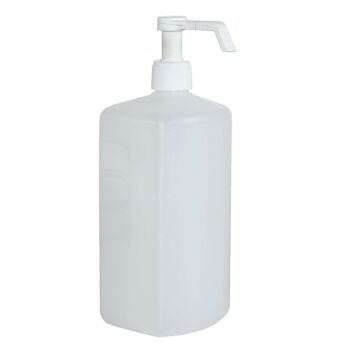 1 litre dispenser bottle with pump action (empty)