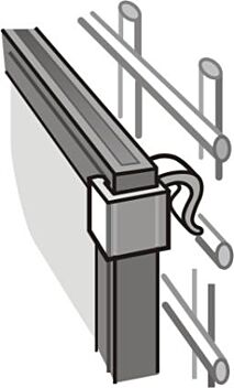 Slim frame clips for wire