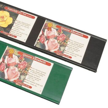 Garden Centre Label track in black or dark green 