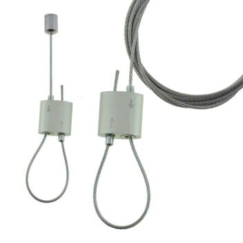 Adjustable hanging kit screws to ceiling